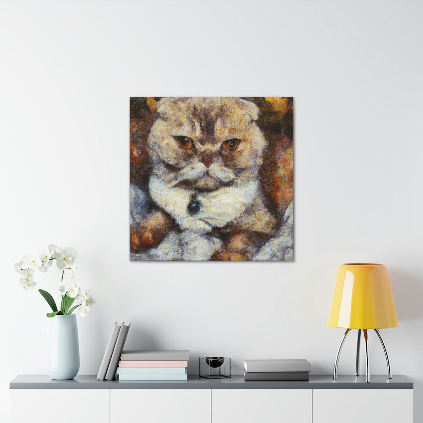 Scottish Fold Reflection - Canvas