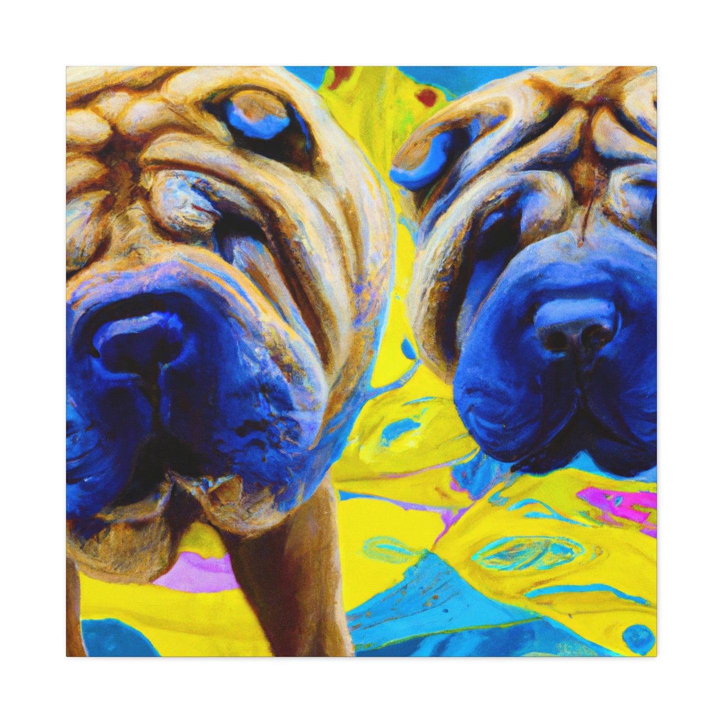 Sleeping Shar Pei Dream - Canvas