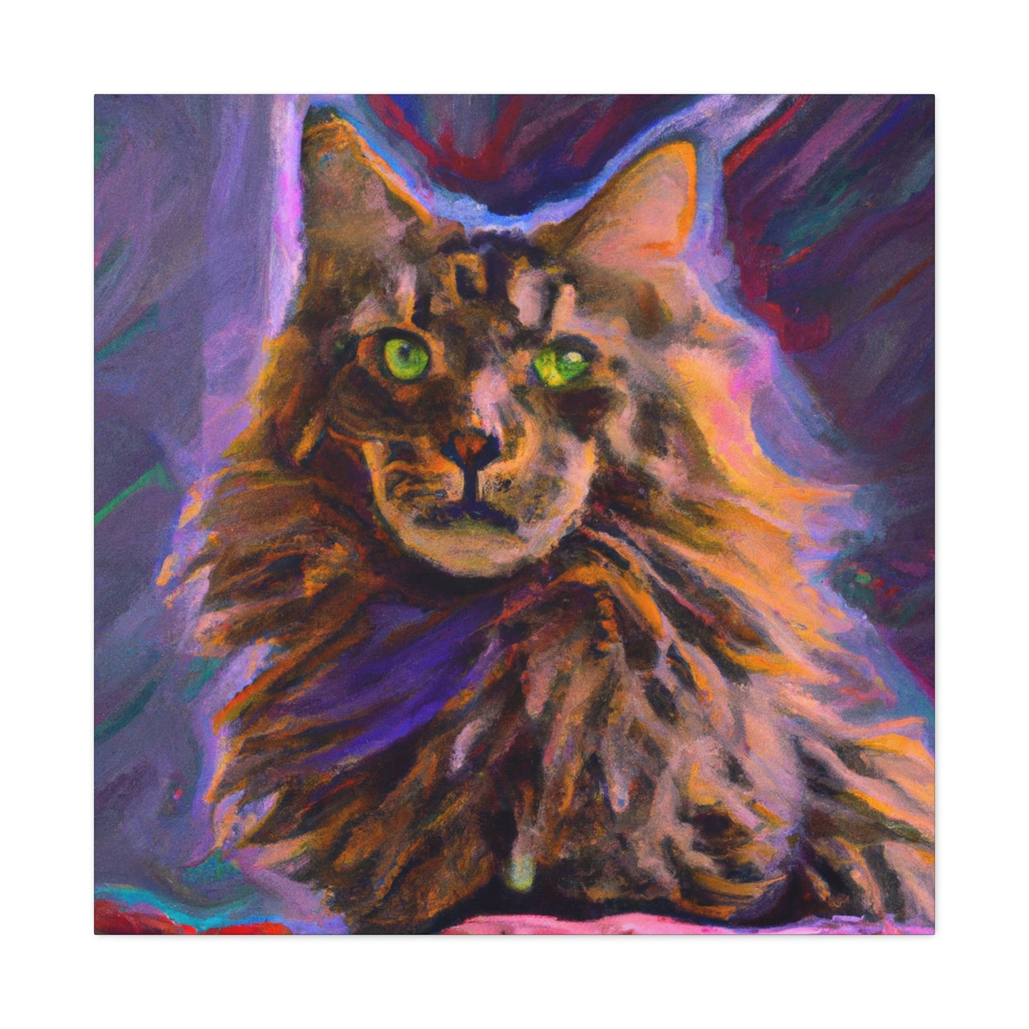 Fur of Maine Coon - Canvas