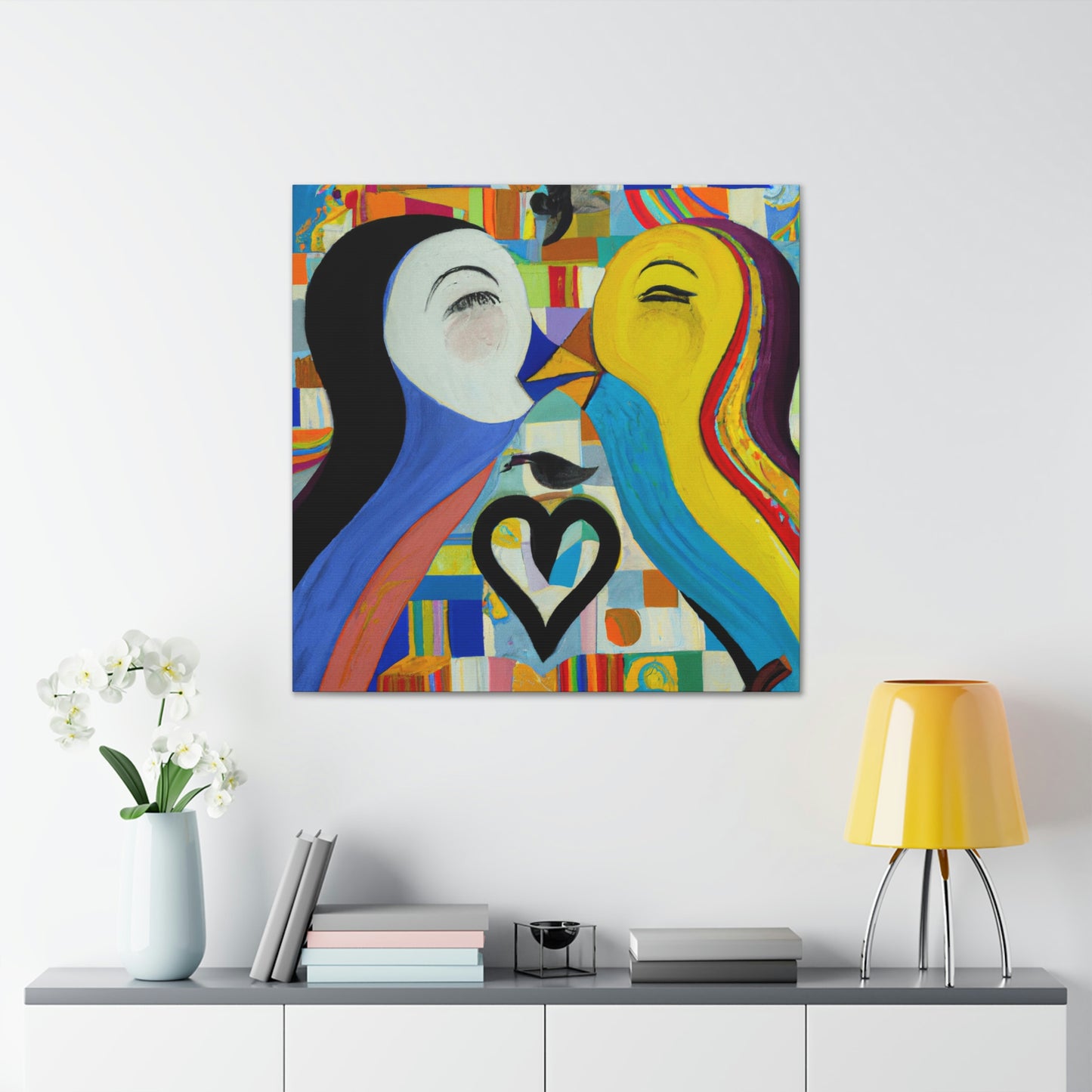 Loving Duo Portrait - Canvas