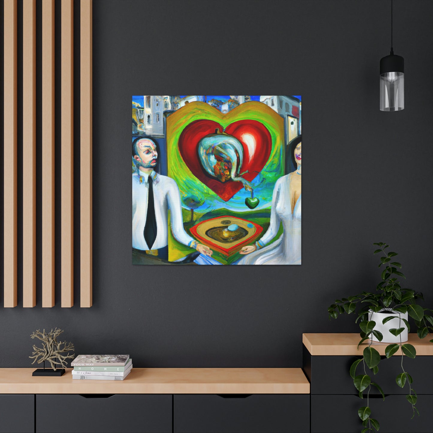 Love Beats Synchronized - Canvas