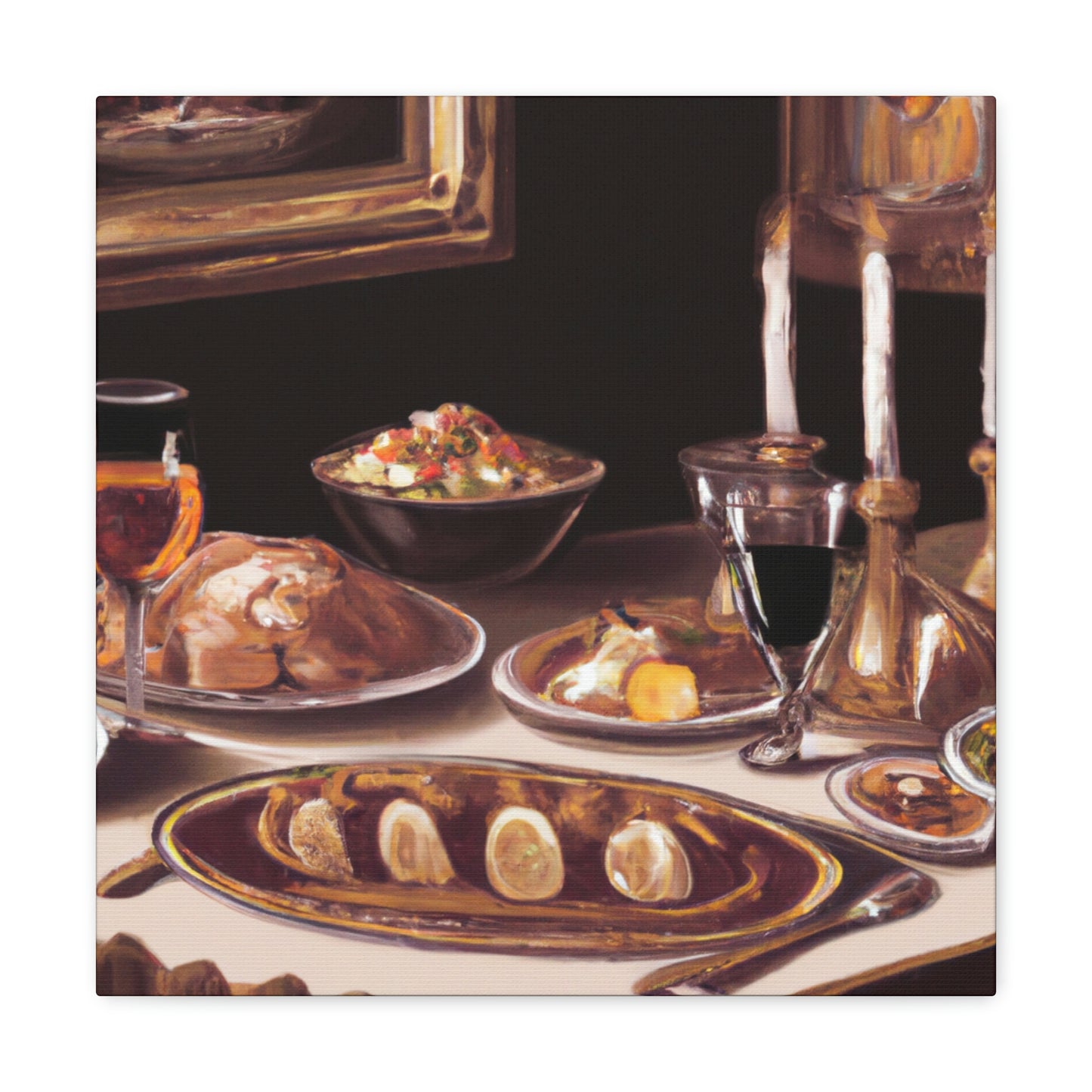 Dining Scene Neoclassic - Canvas