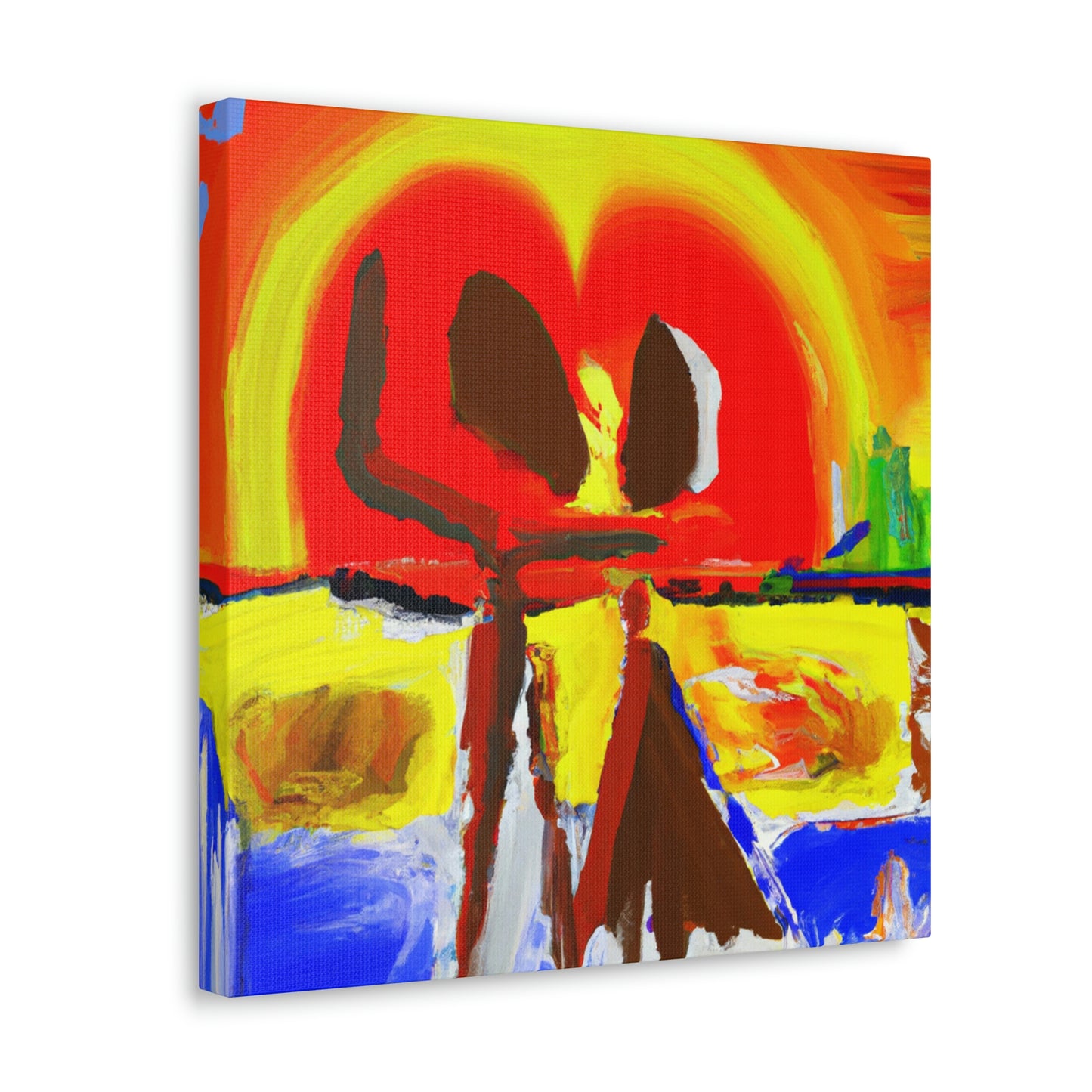 Love at Sunset - Canvas