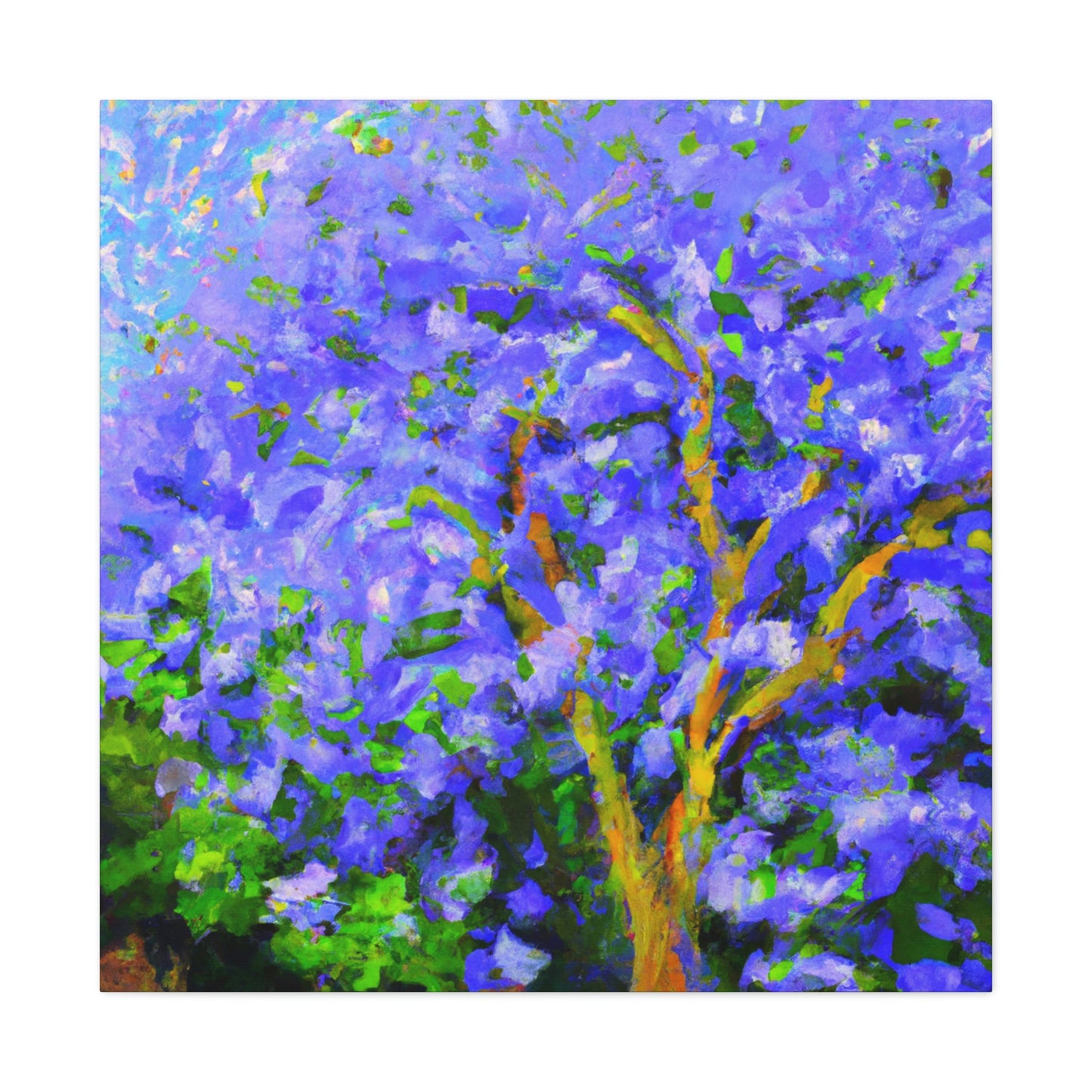 Jacaranda Tree Reflection - Canvas