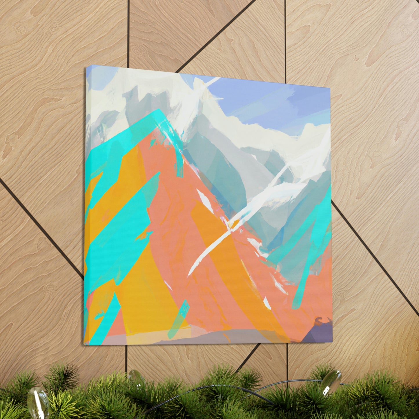 Mountain Abstraction 1940s - Canvas