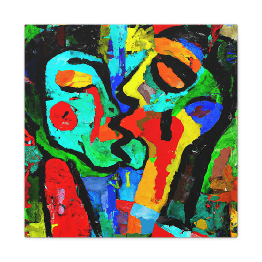 Love's Ardent Embrace - Canvas