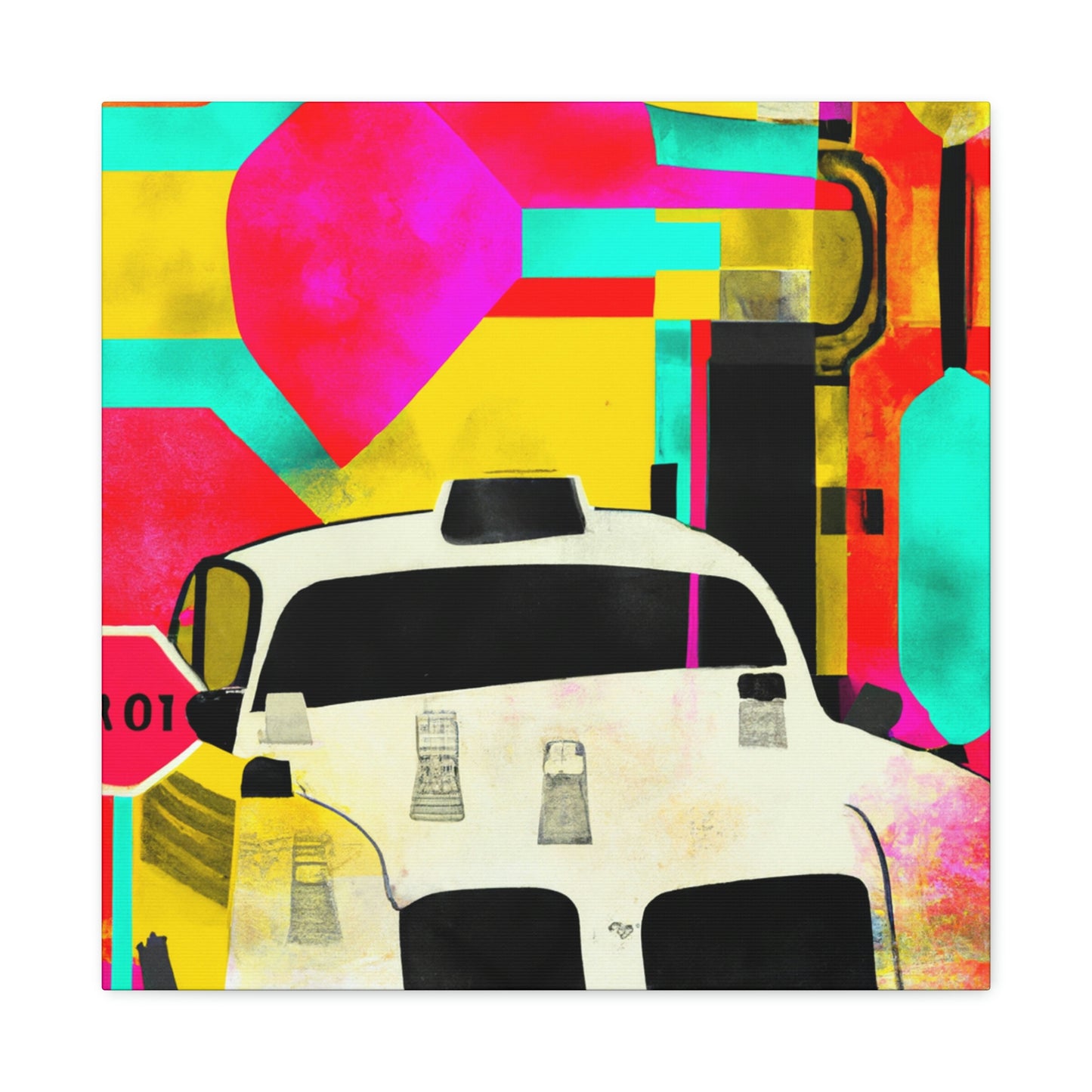 "Taxi Ride Illumination" - Canvas