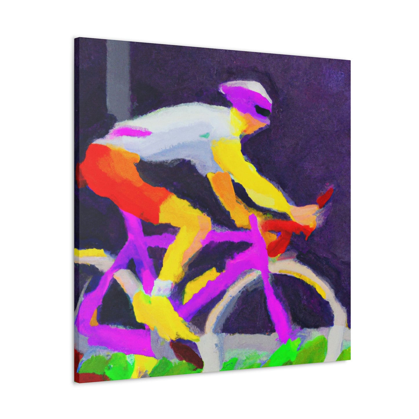 Bicycling in Minimalism - Canvas