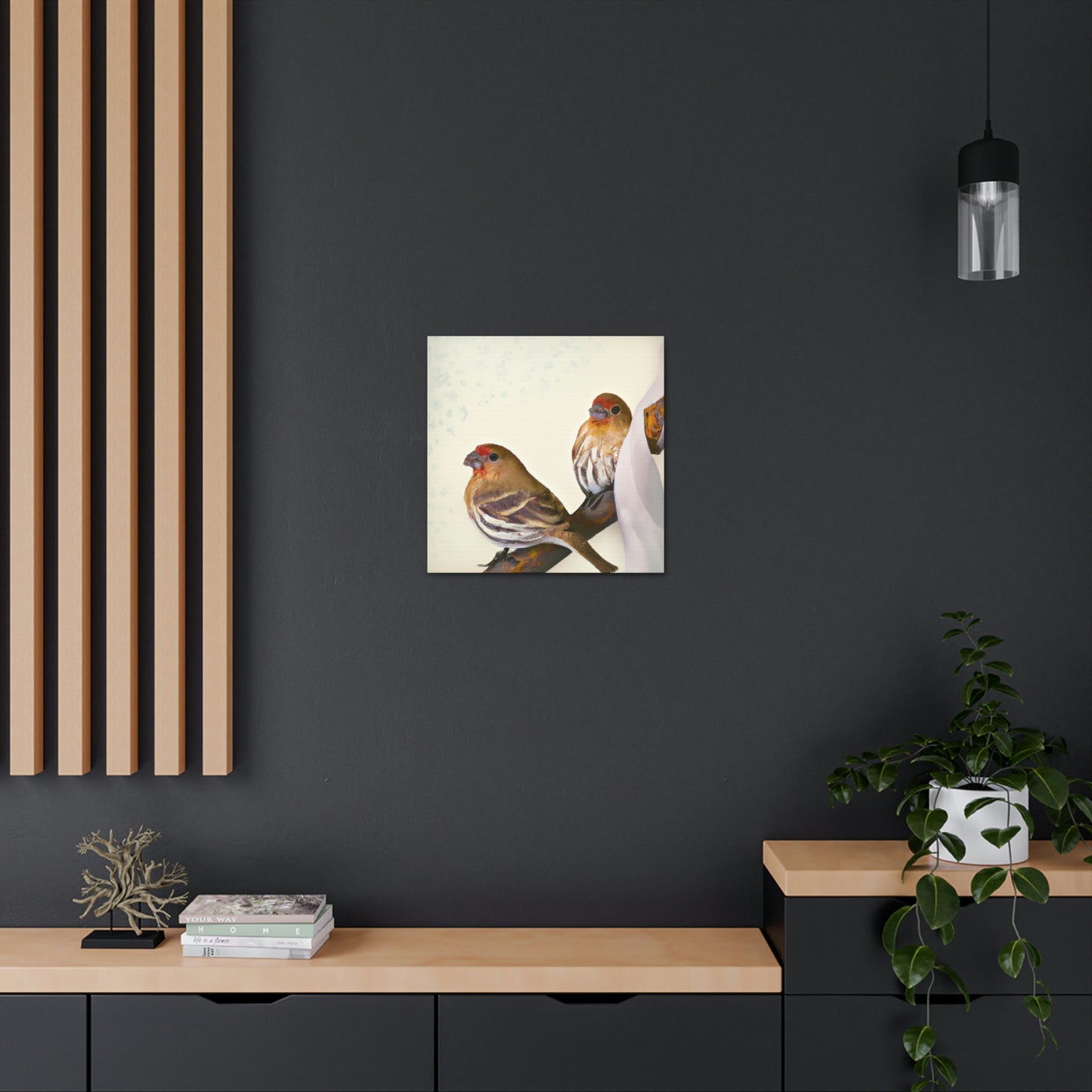 "Finch Home in Deco" - Canvas