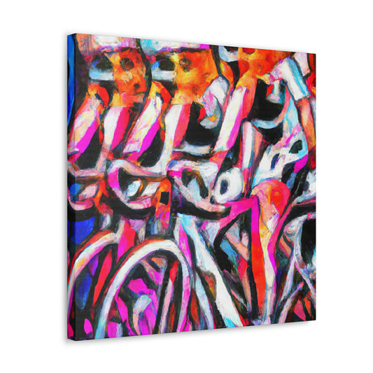 Bike Riders Expressionism - Canvas