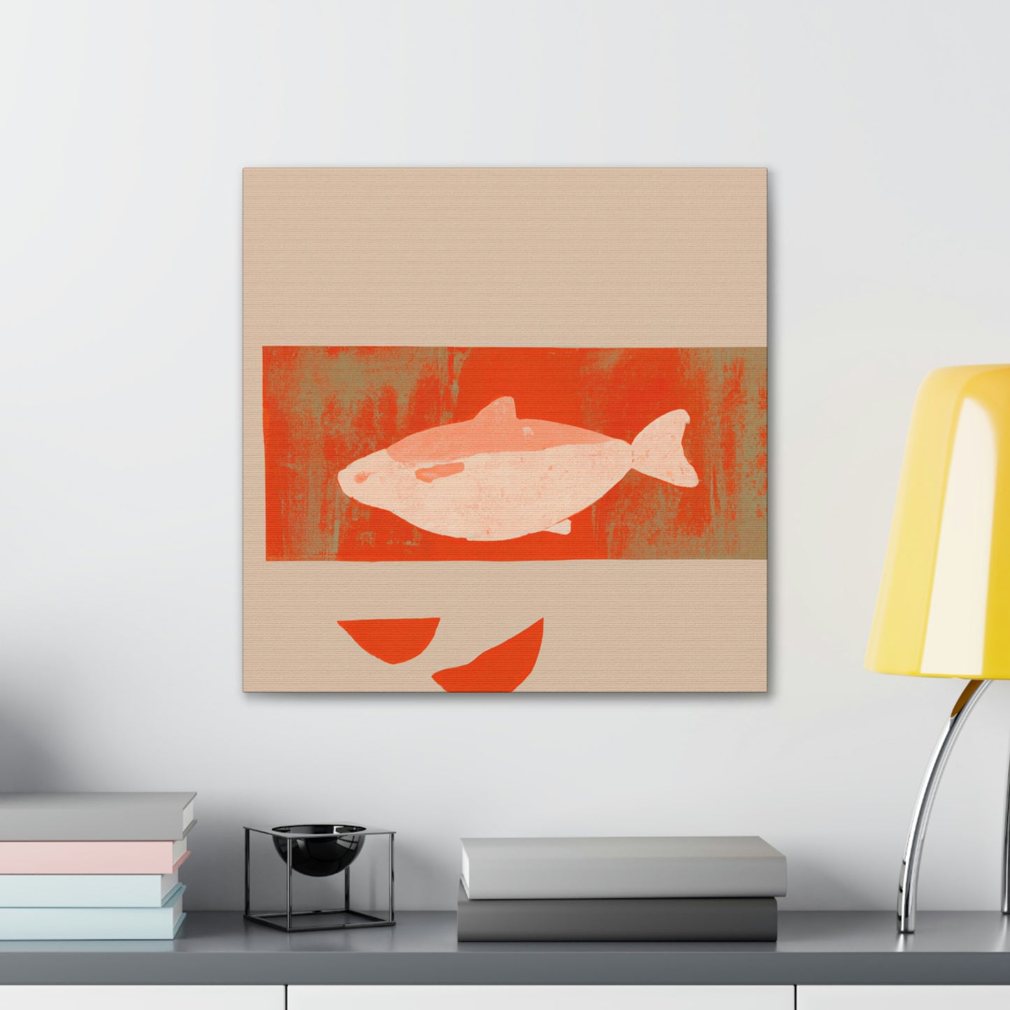 "Salmon in Simplicity" - Canvas