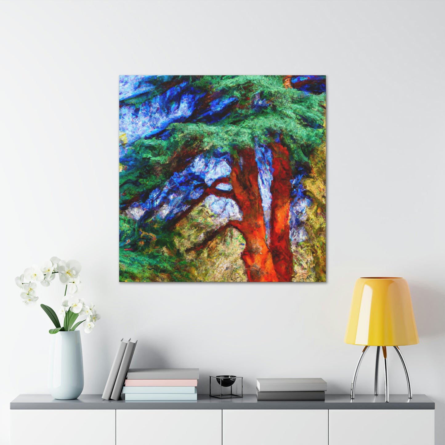 Cedar Tree Fauvism - Canvas