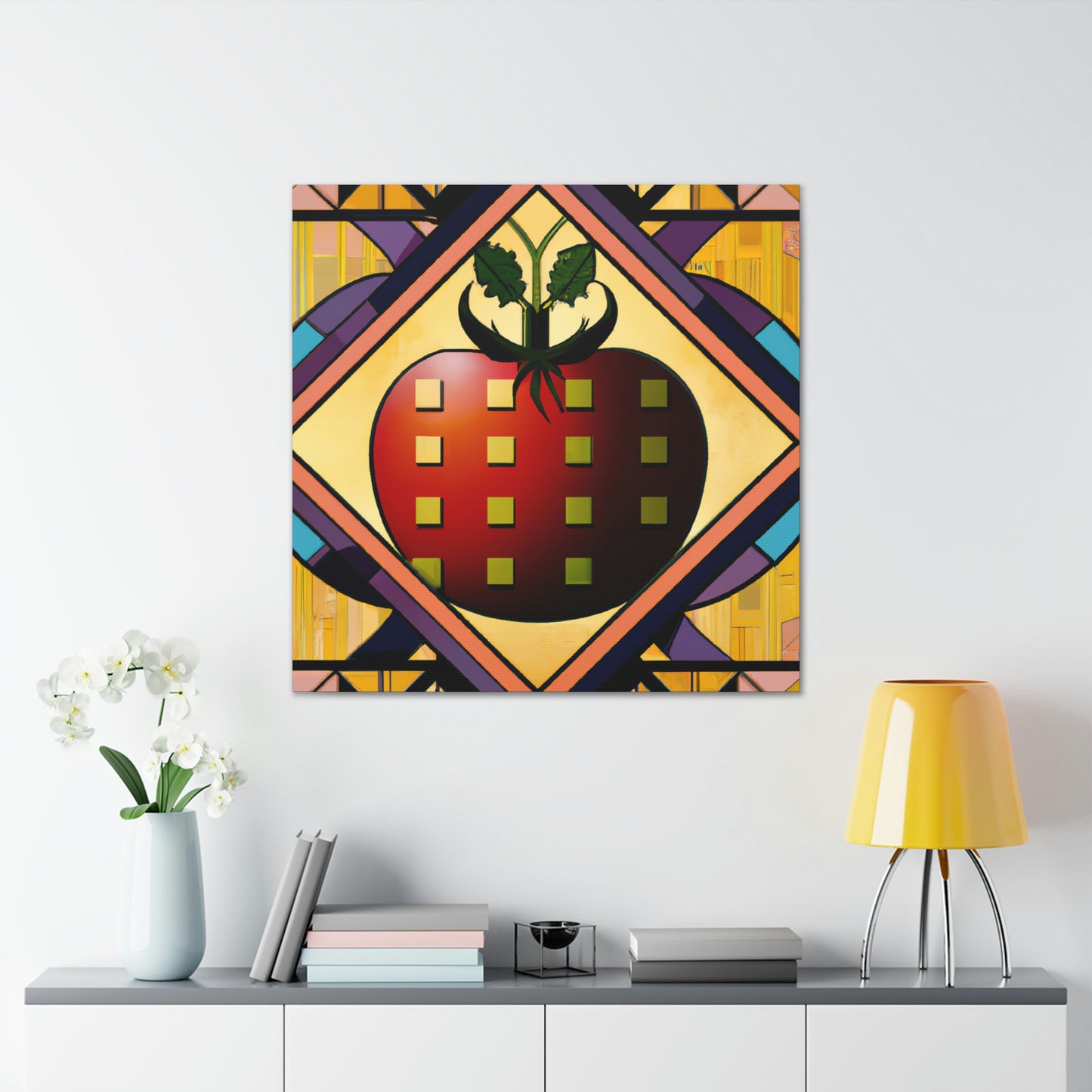 Tasty Art Deco Tomato - Canvas