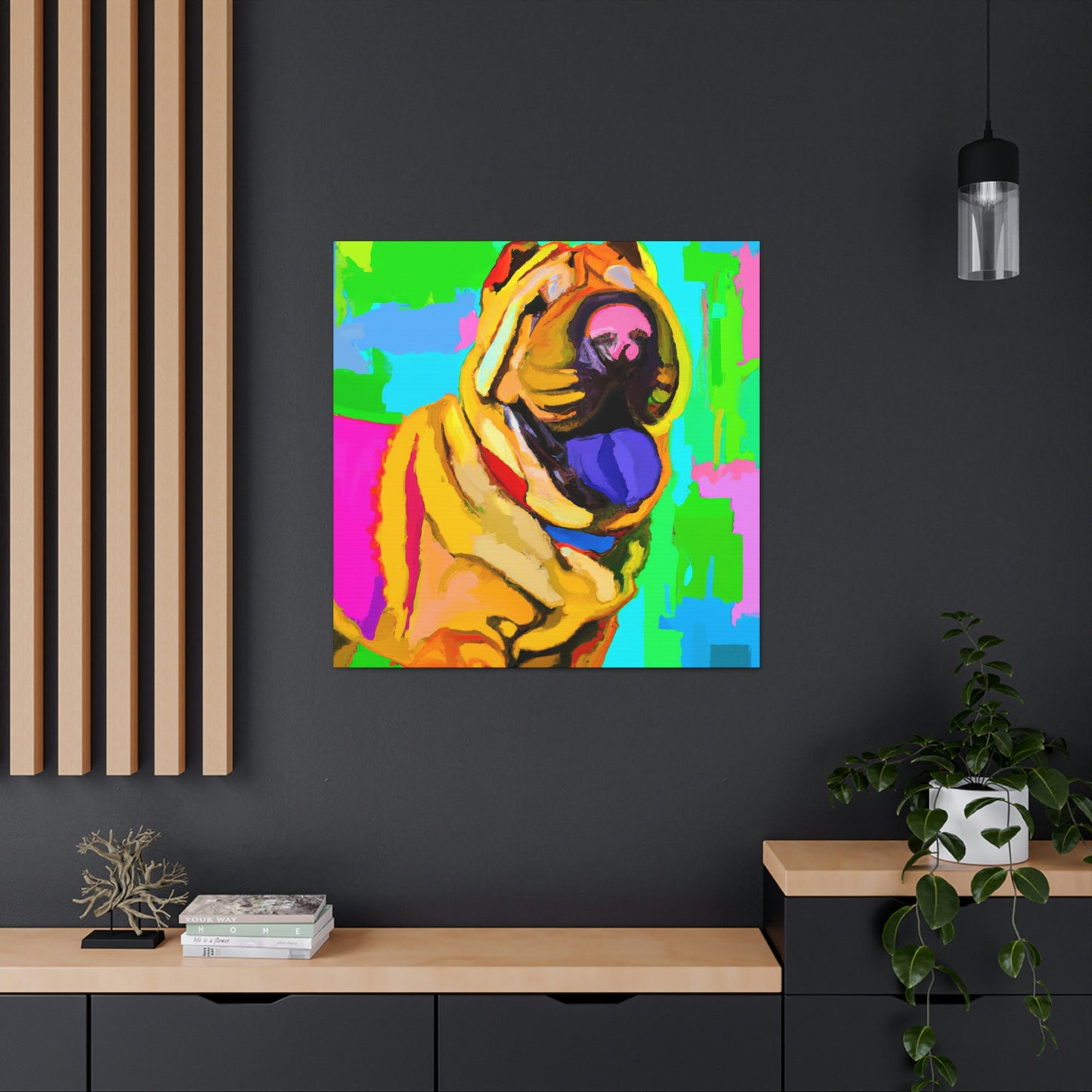 Shar Pei Minimalism - Canvas