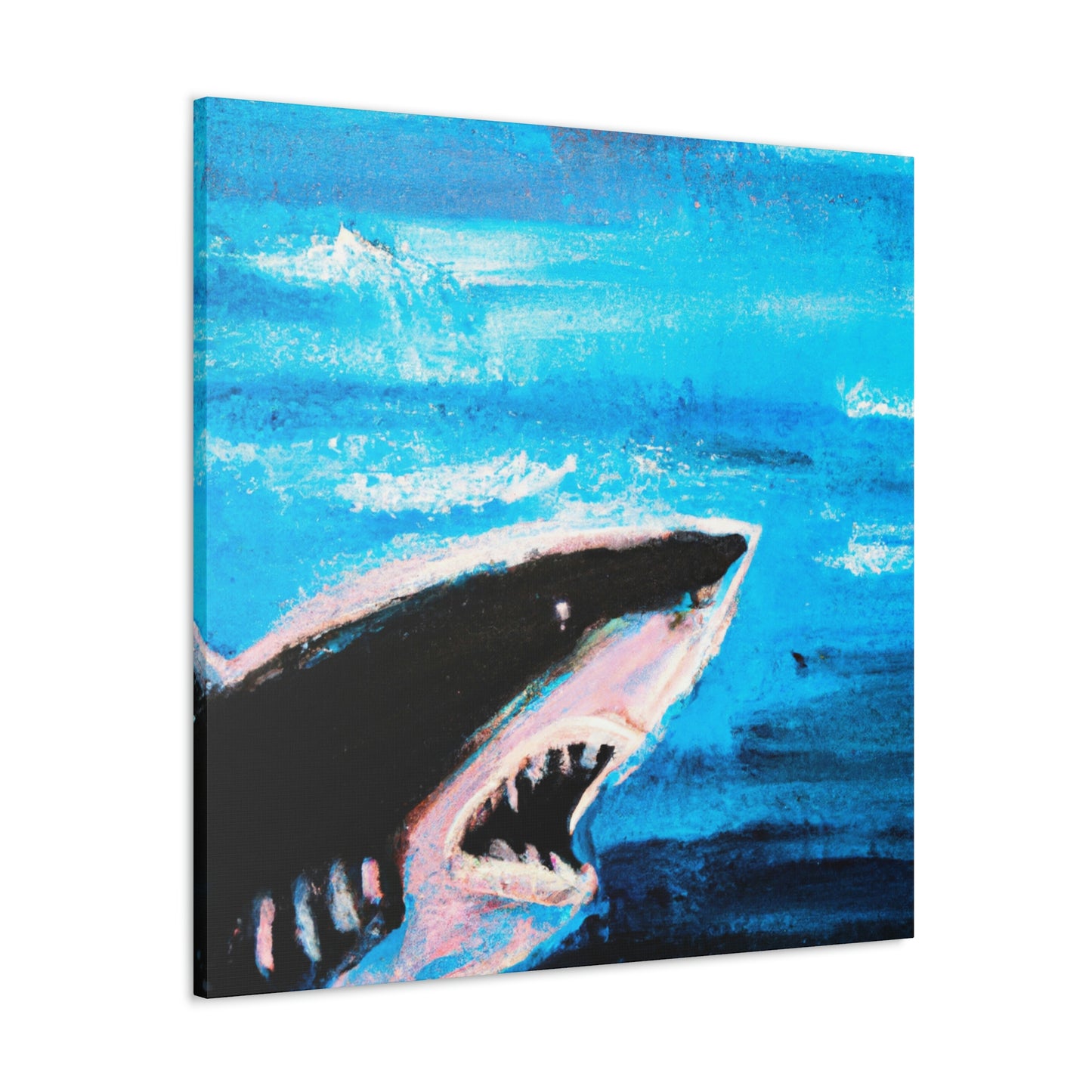 "Dangerous White Shark" - Canvas