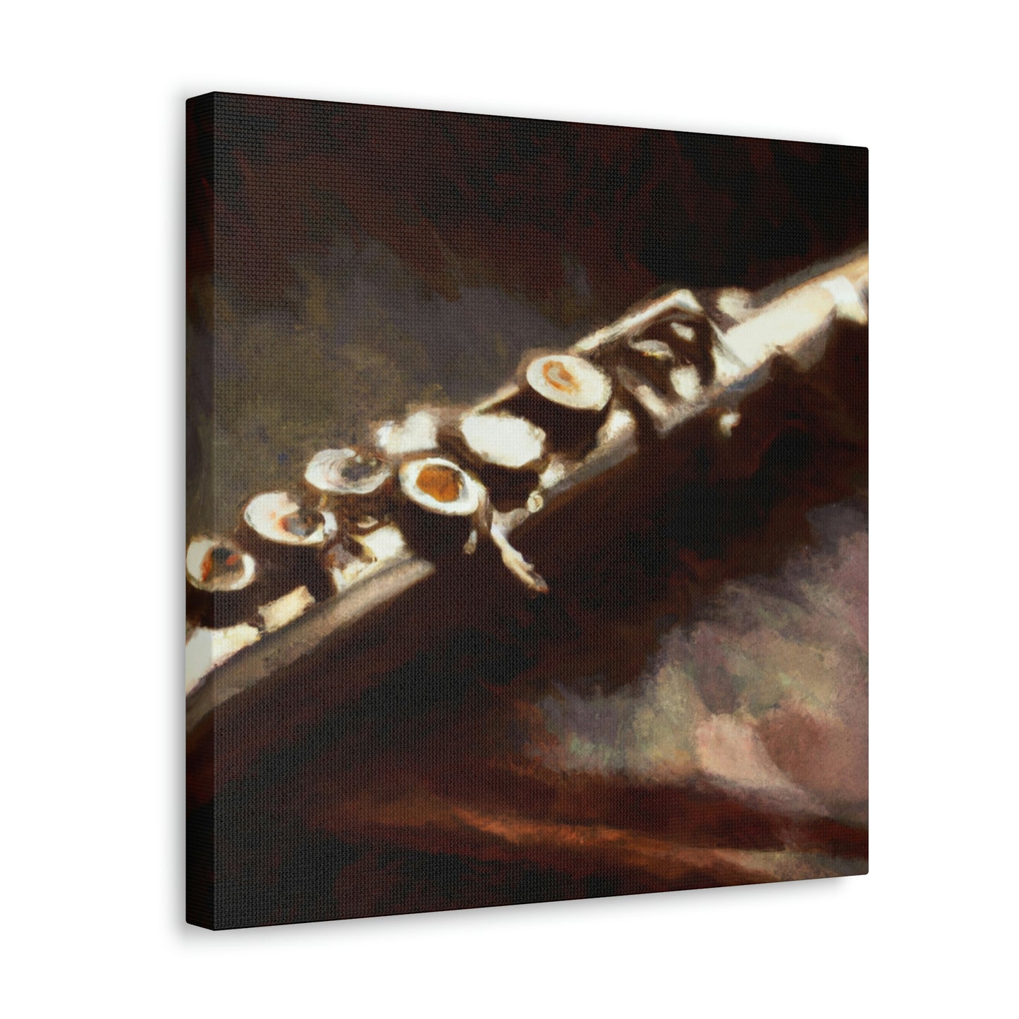 Flute Melodies Resound - Canvas