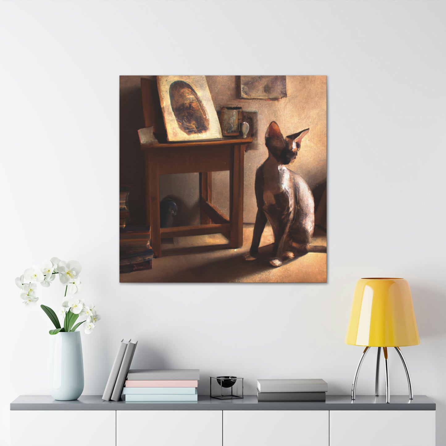 Cat-Shaped Dreamscape - Canvas