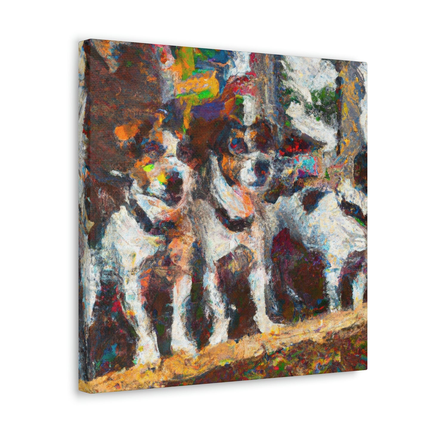 "Jack Russell's Freedom Play" - Canvas