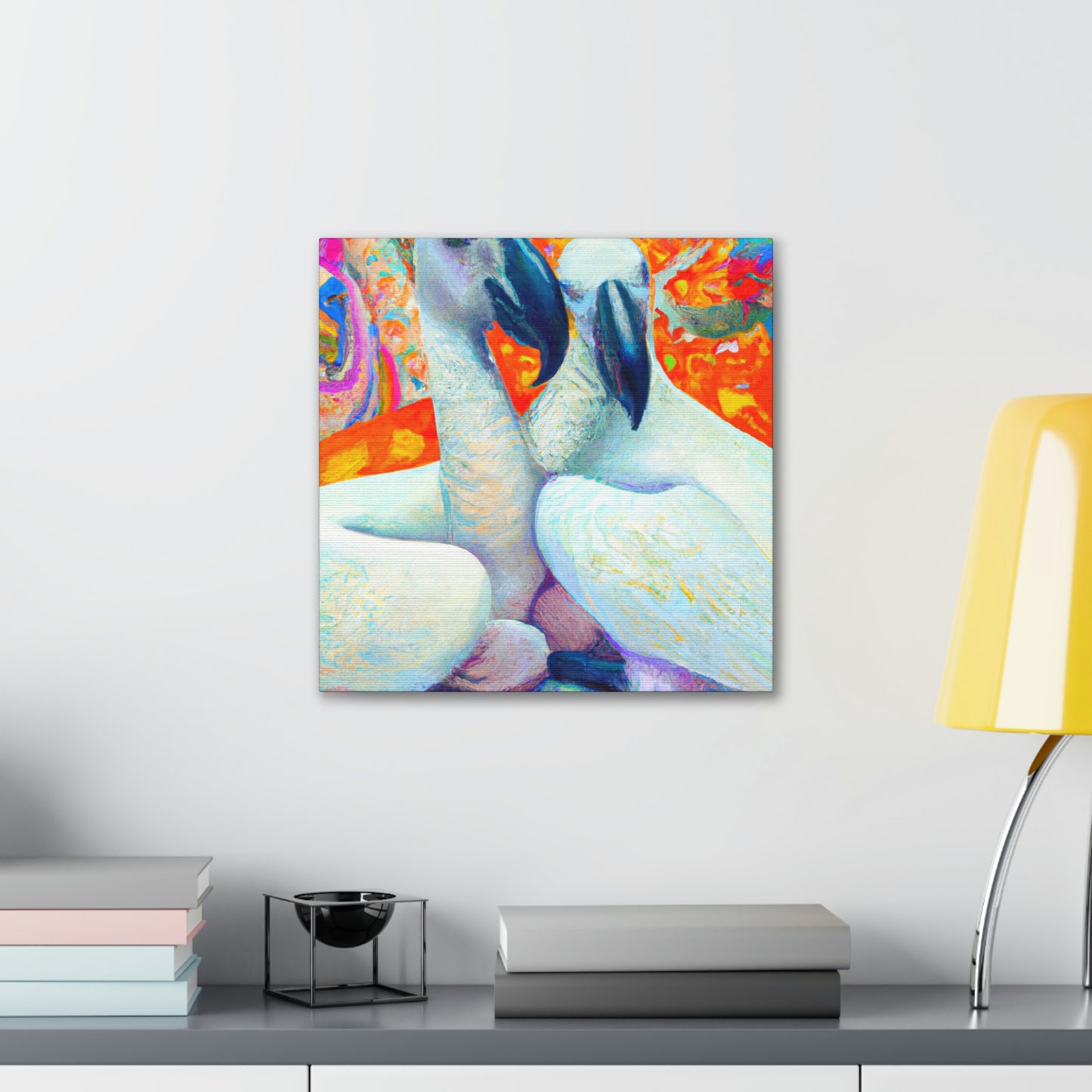 "African Greys Impressionism" - Canvas