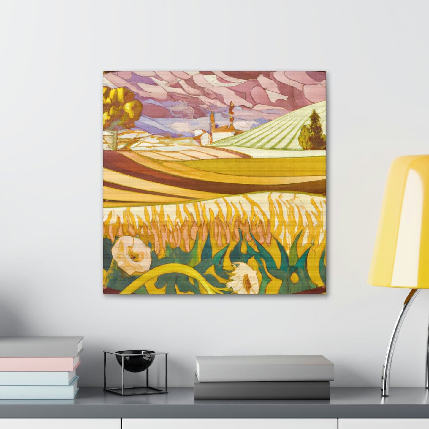 "Harvesting the Fields Abloom" - Canvas