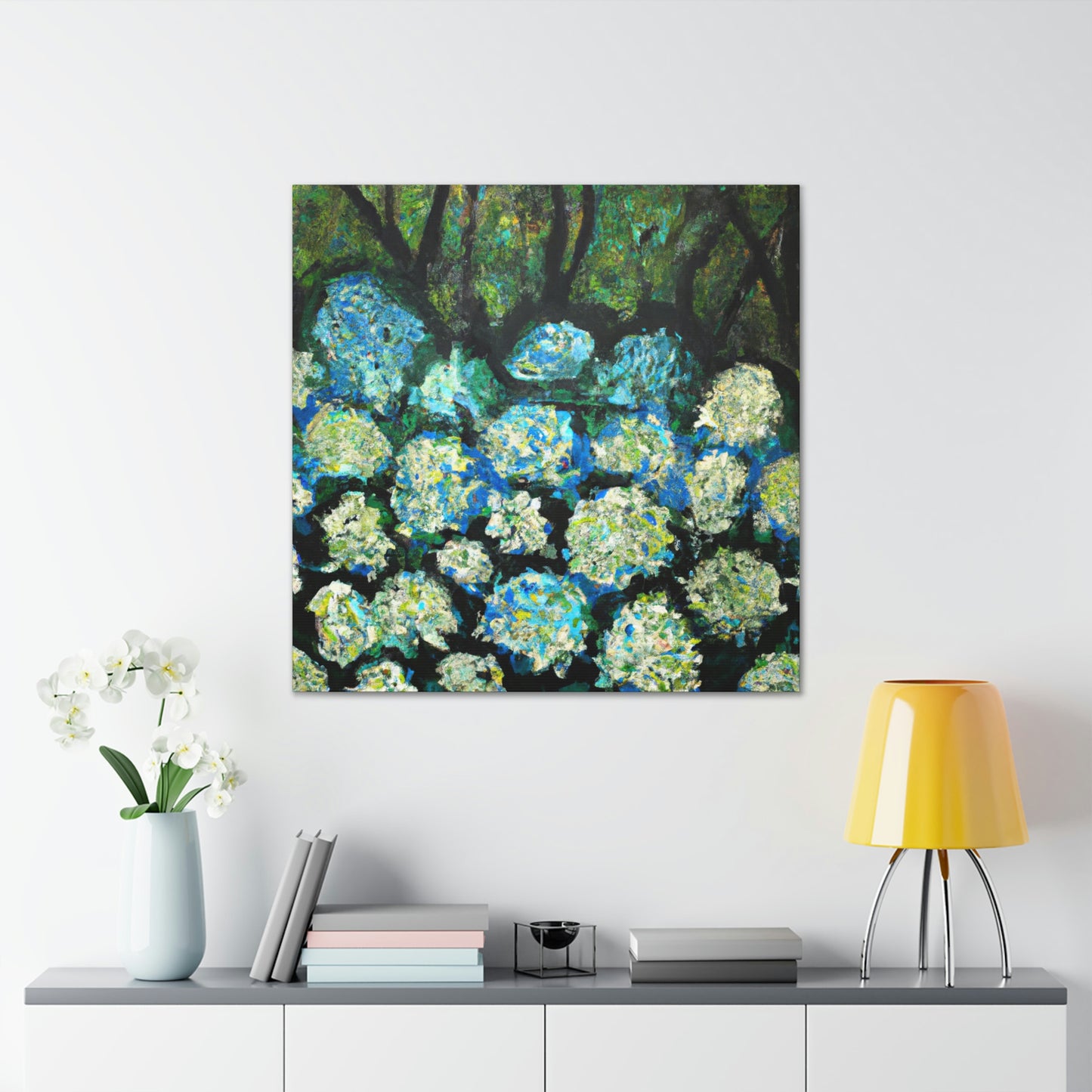 "Hydrangea Abstraction Bliss" - Canvas