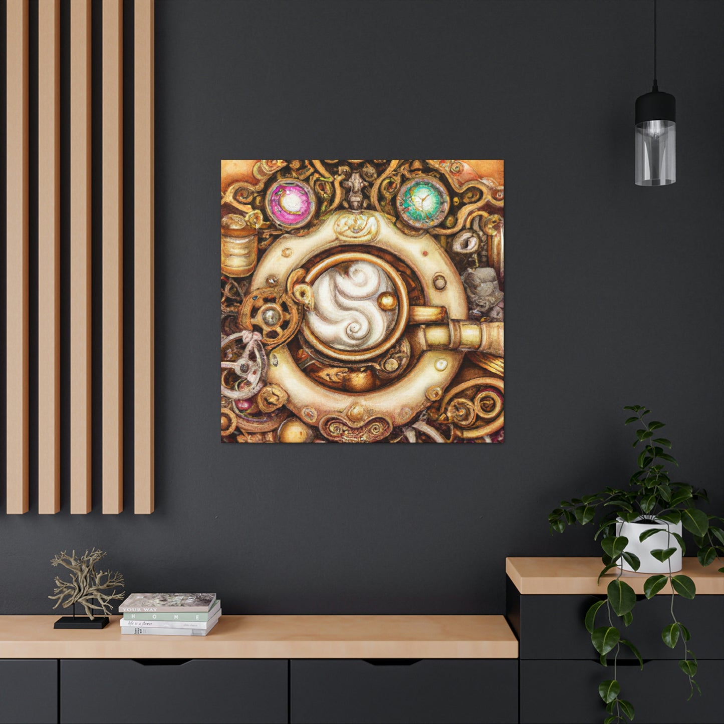 Cappuchino Steampunk Dream - Canvas