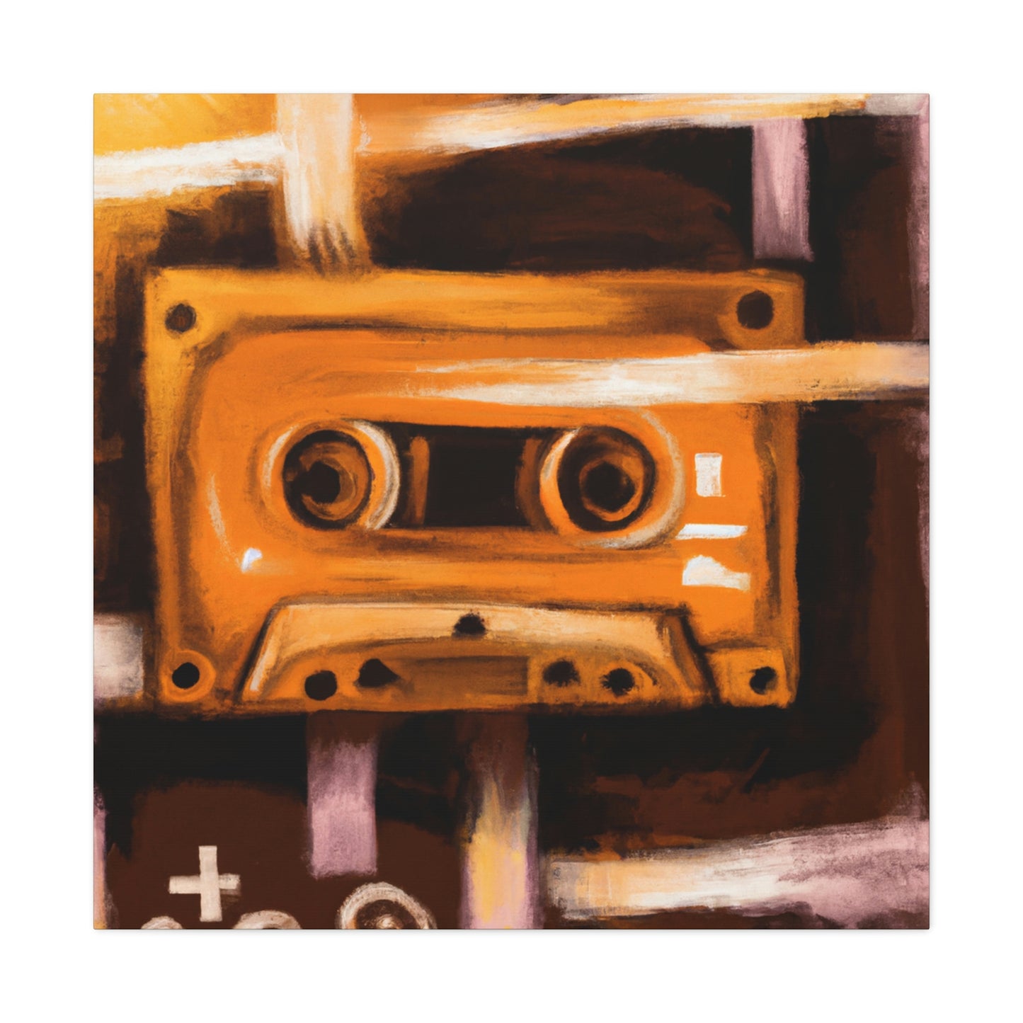 "Cassette Tape Melodies" - Canvas