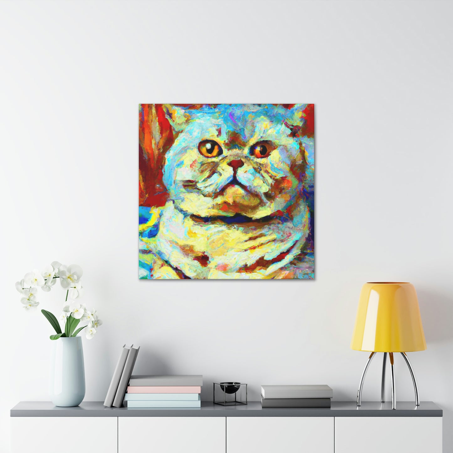 "Feline Loneliness Expressionism" - Canvas