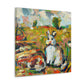 Rabbit in Impressionism - Canvas