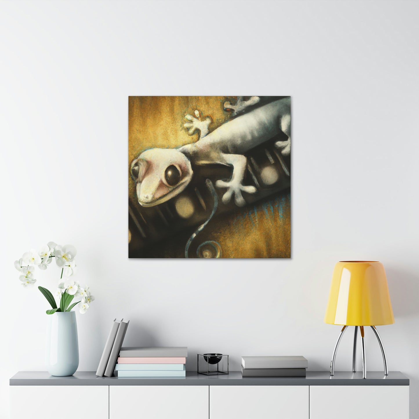 Gecko in the Mist - Canvas