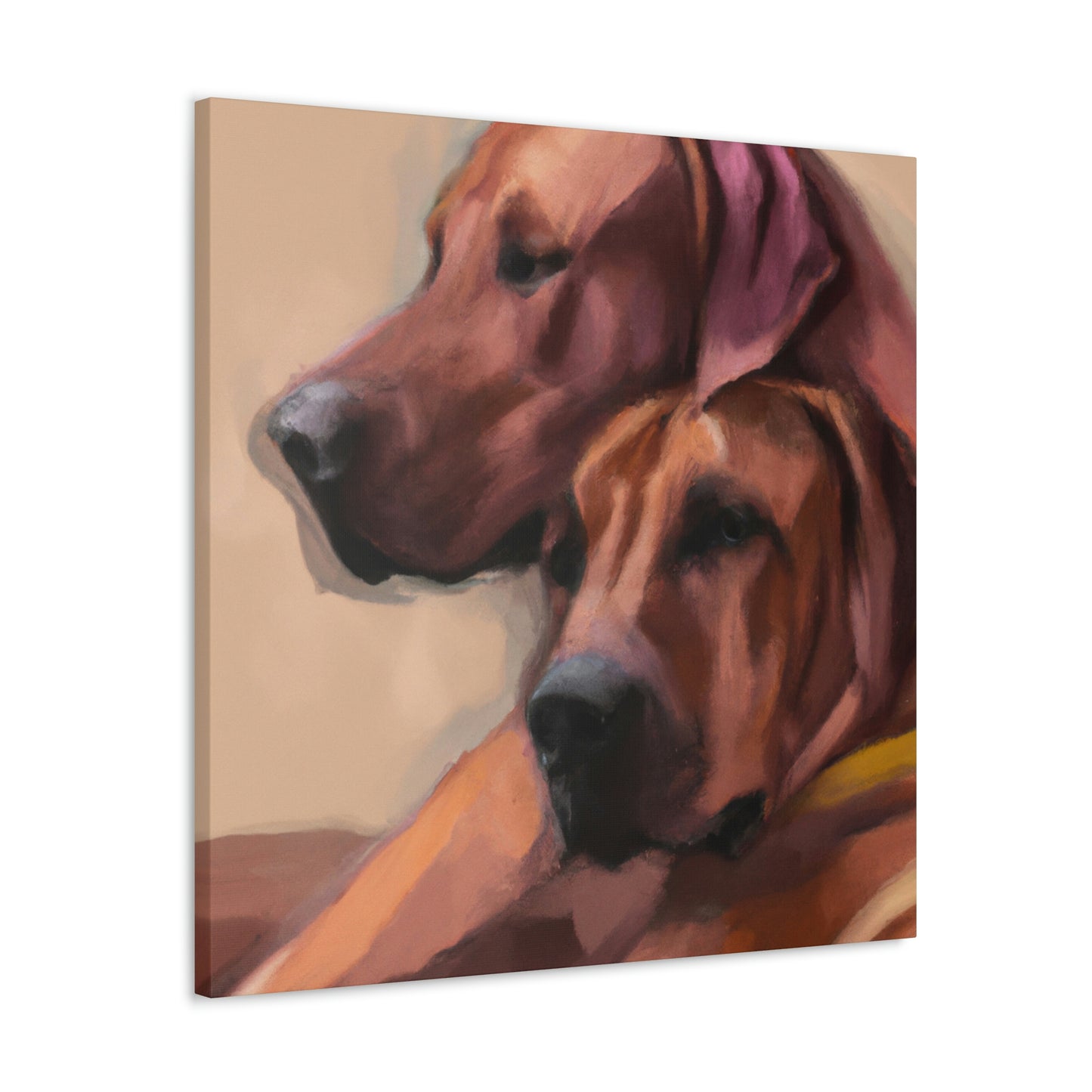 "Radiant Ridgeback Reflection" - Canvas