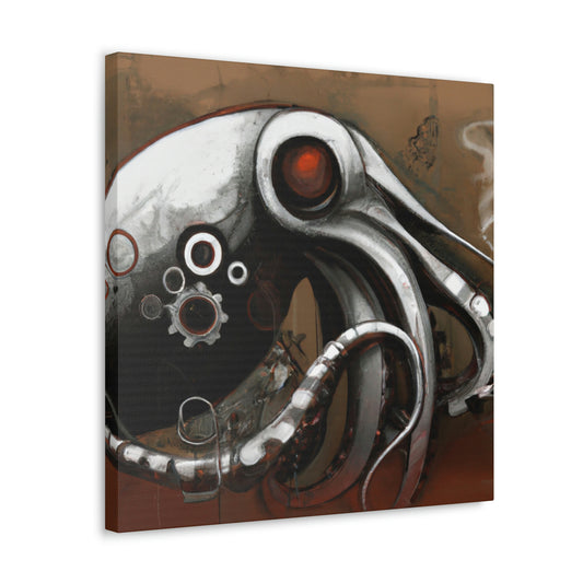 Octopus in Airship Gear - Canvas