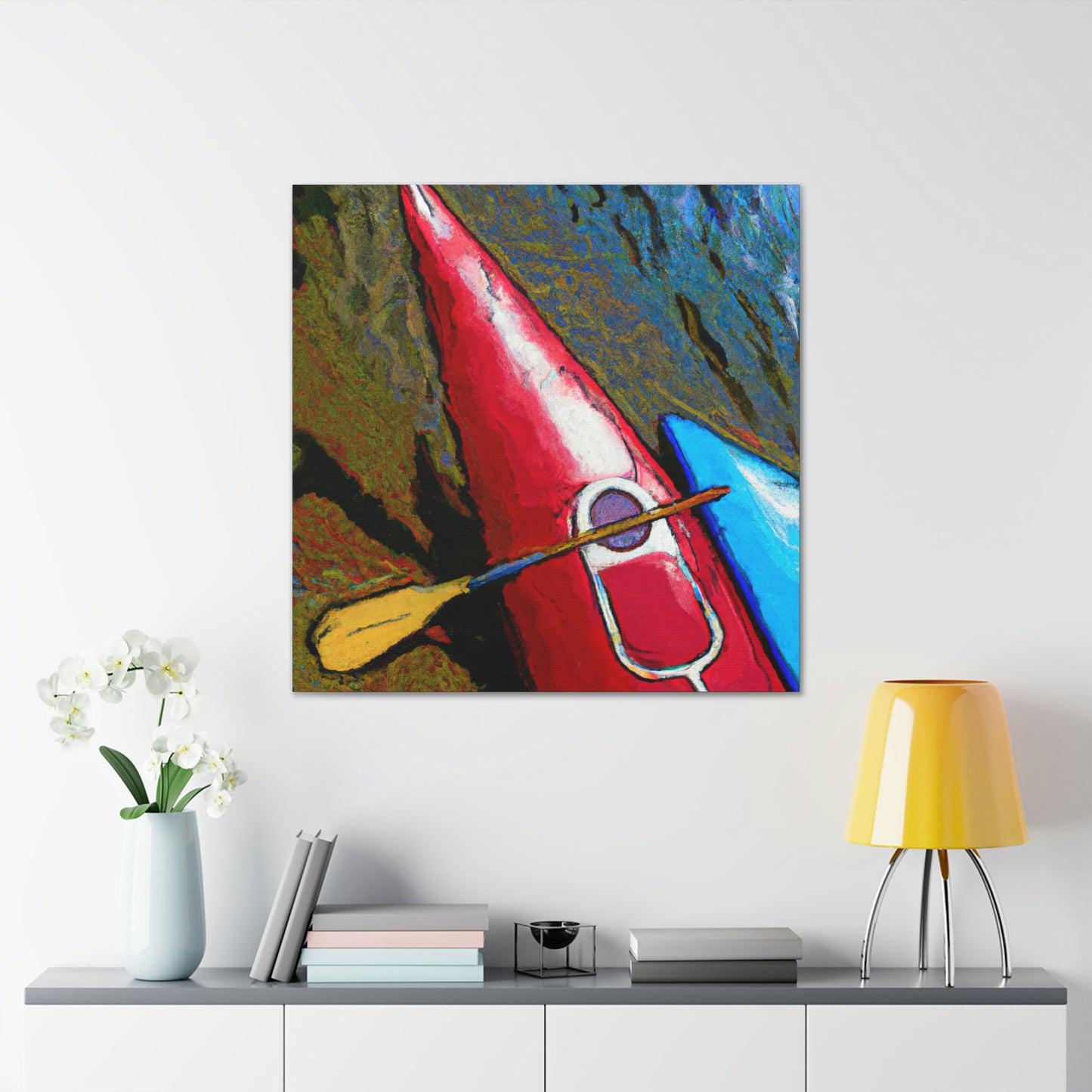 Kayak in Deco Style - Canvas