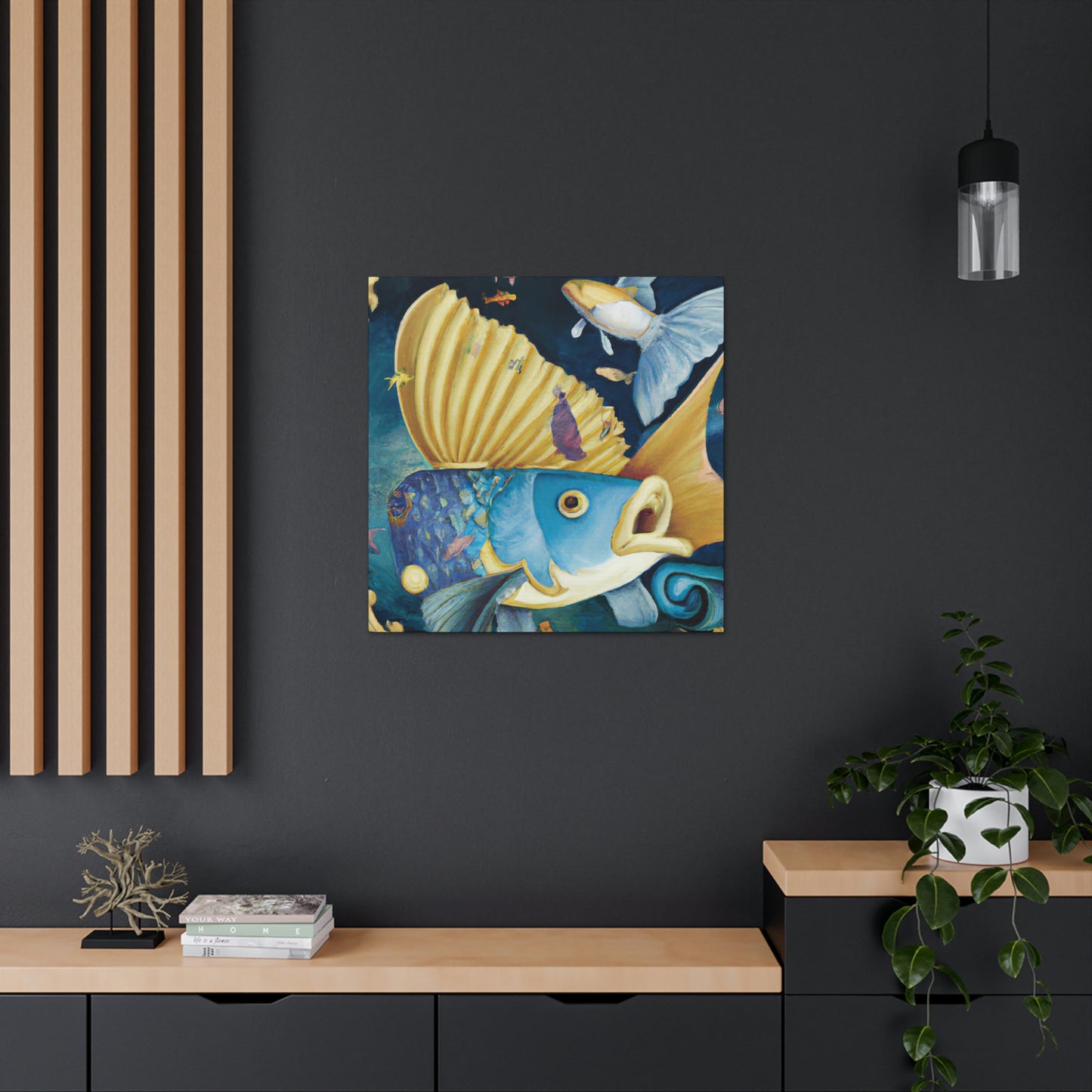 Fishes in the Stream - Canvas