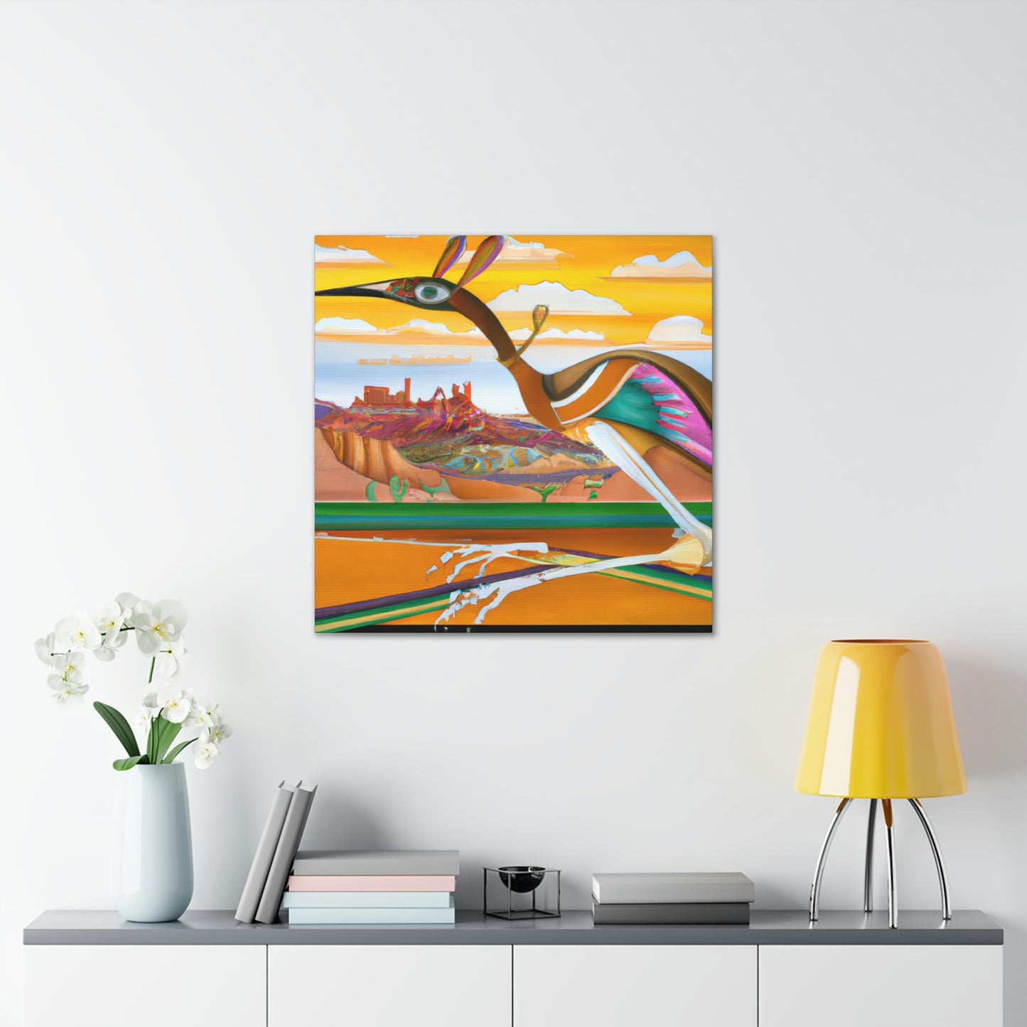 Roadrunner Art Deco - Canvas