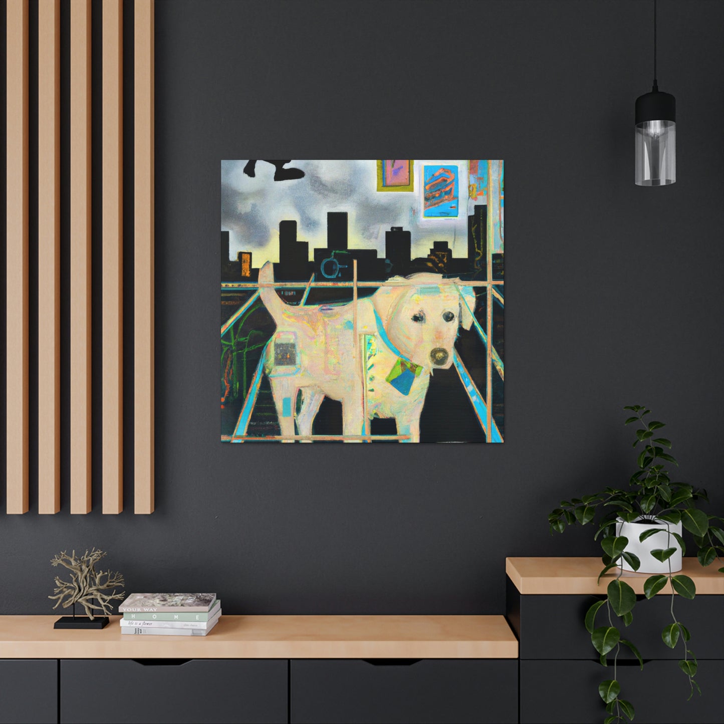 "Labrador Lost in Dreams" - Canvas