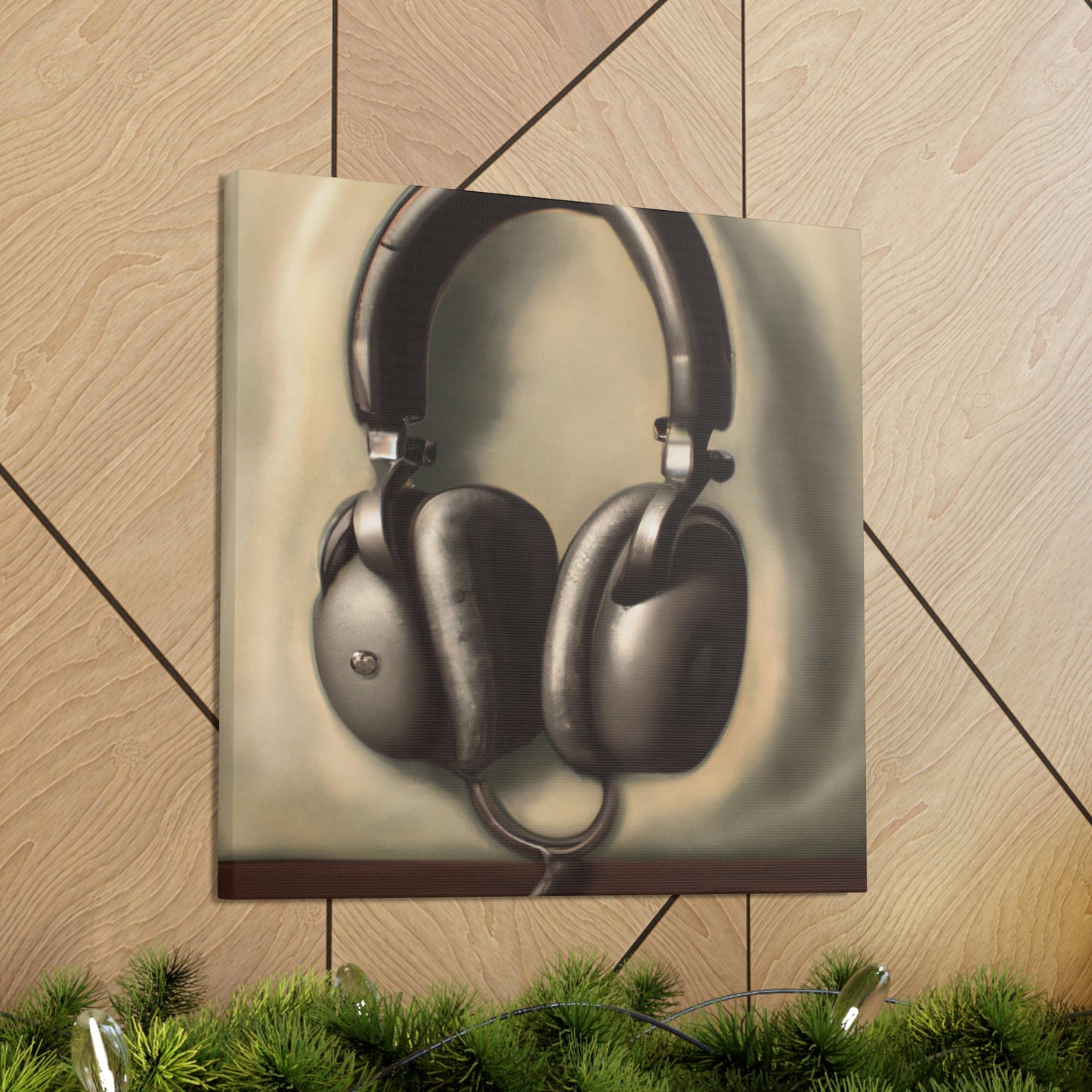 "Headphones on a Cloud" - Canvas