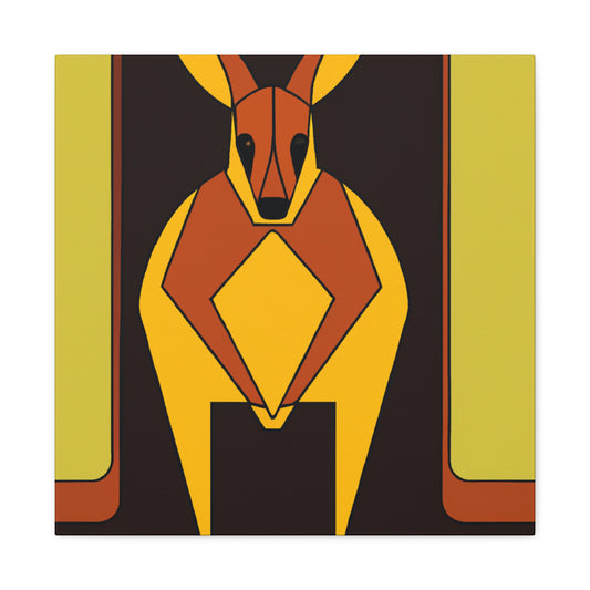 "Waltzing Wallaby Wonders" - Canvas