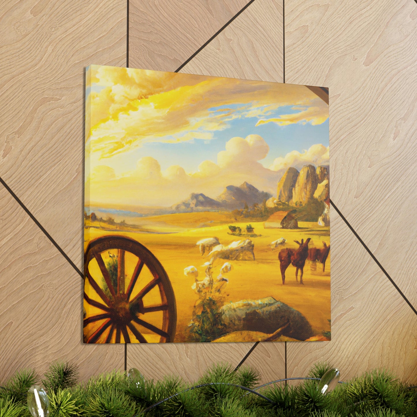 "Wagon Wheel Retrospective" - Canvas