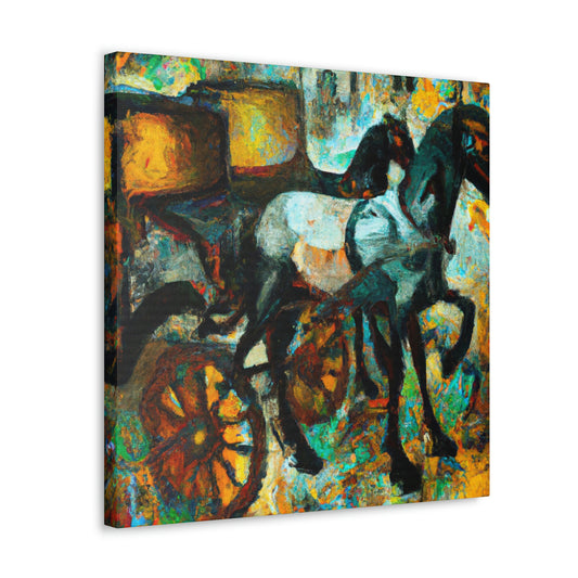 "Horse and Carriage Ride" - Canvas