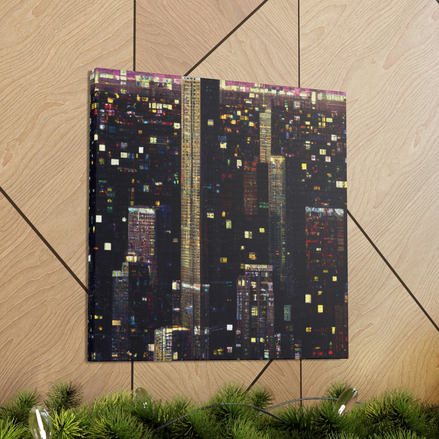 Art Deco Pointillism - Canvas