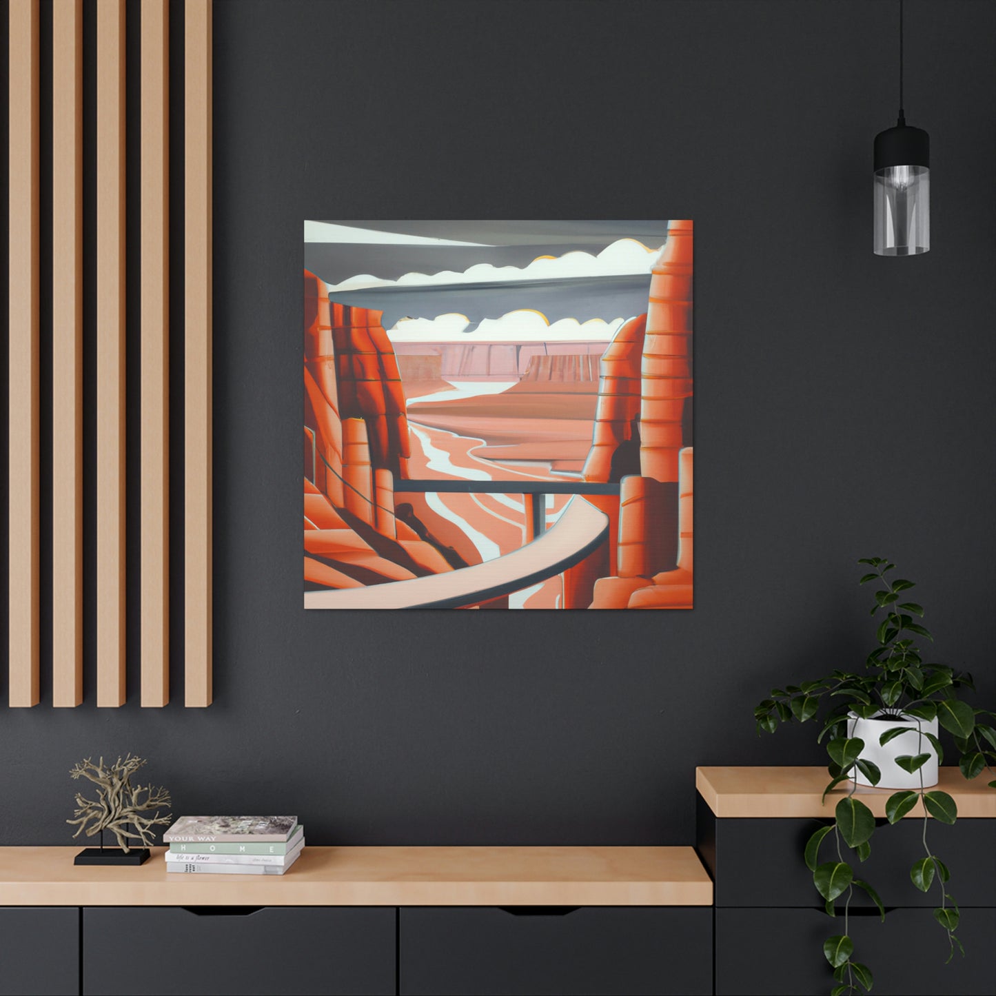 "Canyon of Art Deco" - Canvas