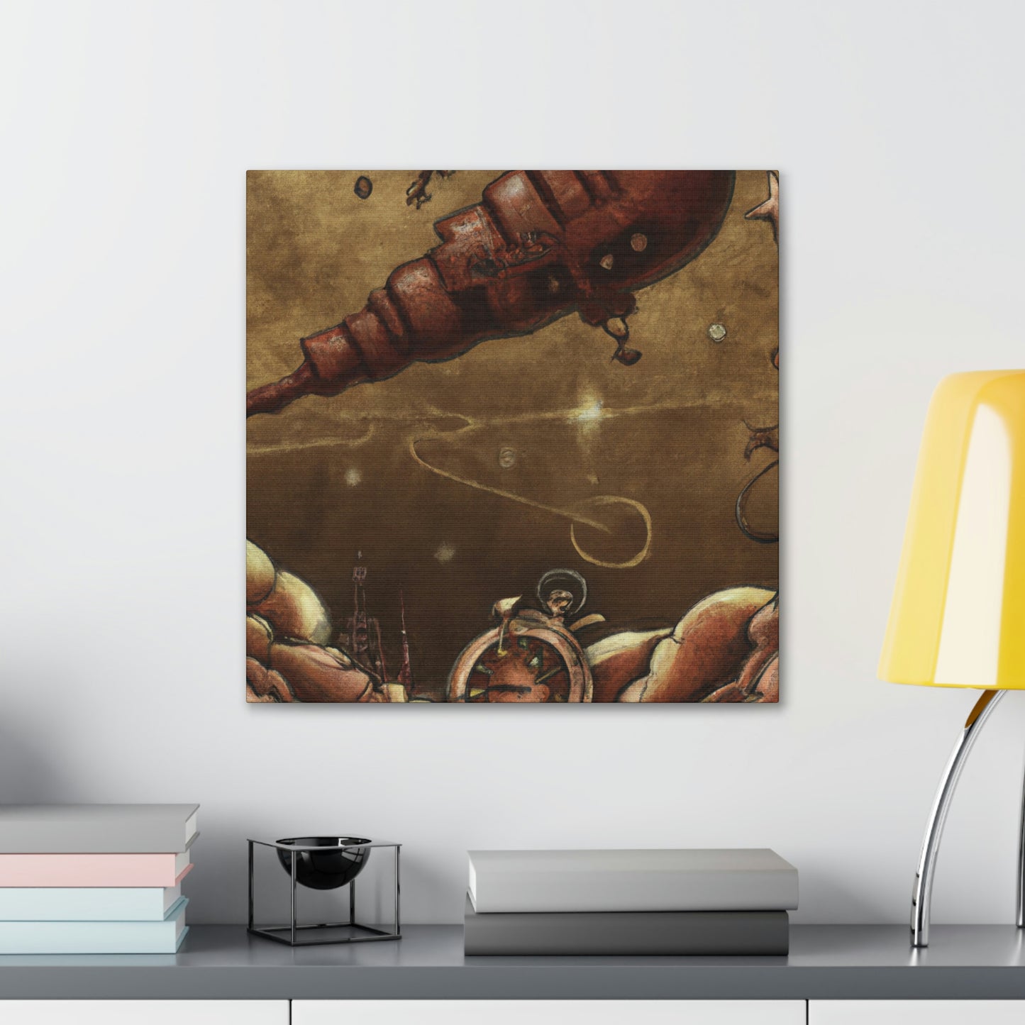 Meteor in Steampunk - Canvas