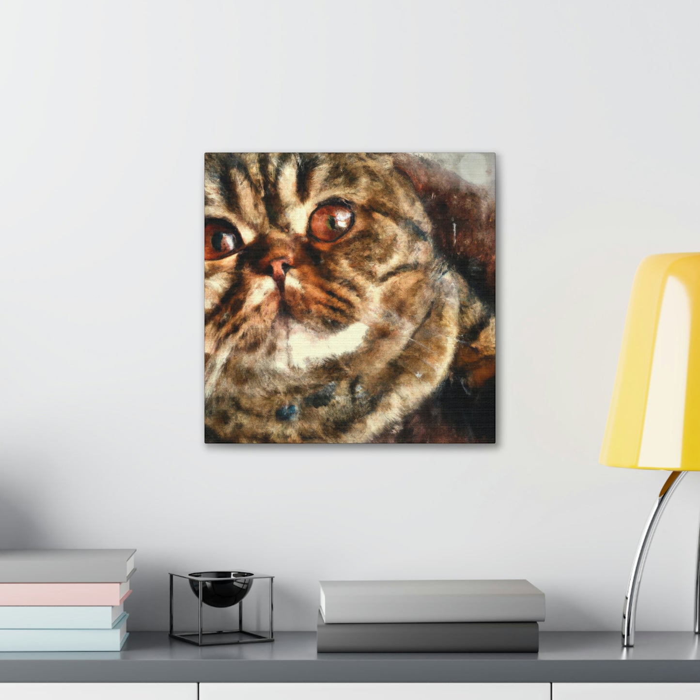 Folded Feline Fantasy - Canvas