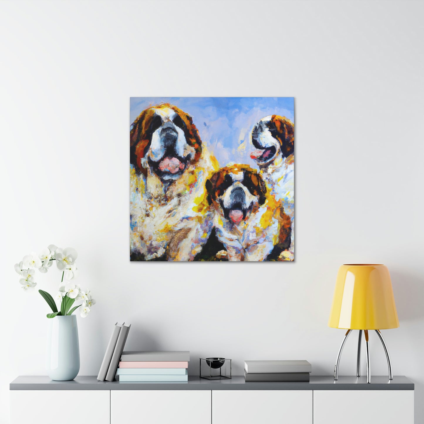 Saint Bernard's Majesty - Canvas