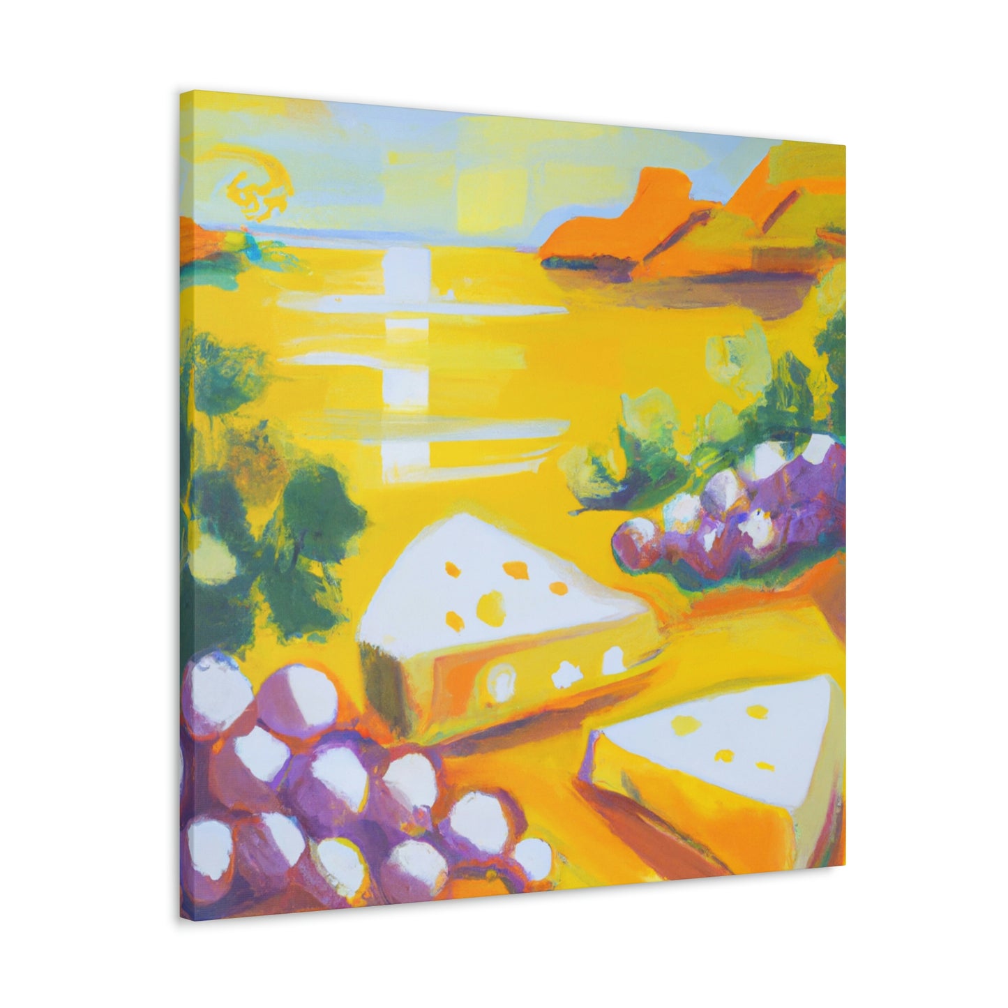 "Cheesy Grapes Abound" - Canvas