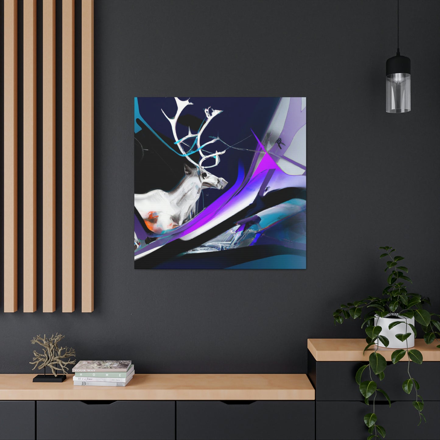 Reindeer in Winterland - Canvas