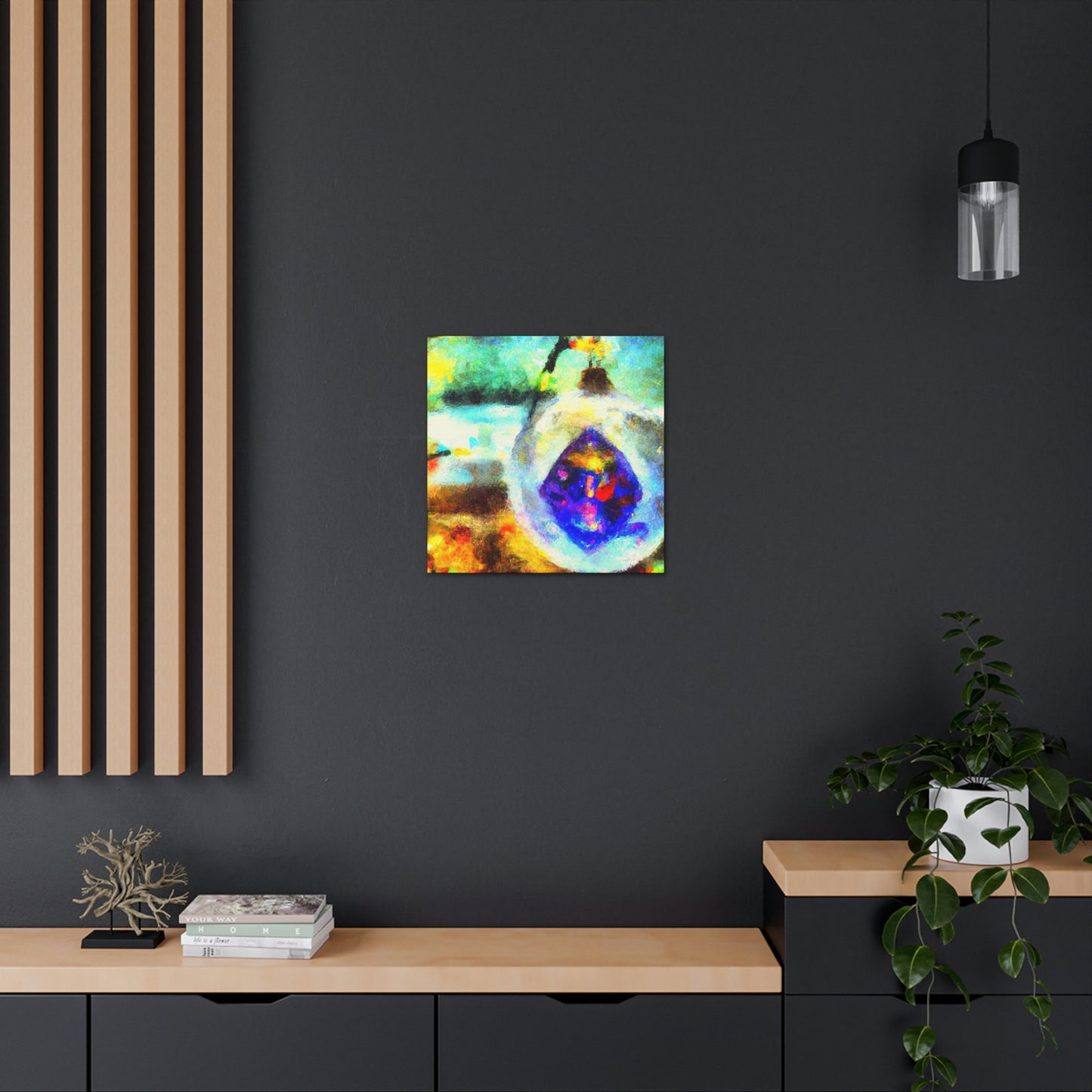 "Glimmering Christmas Ornament" - Canvas