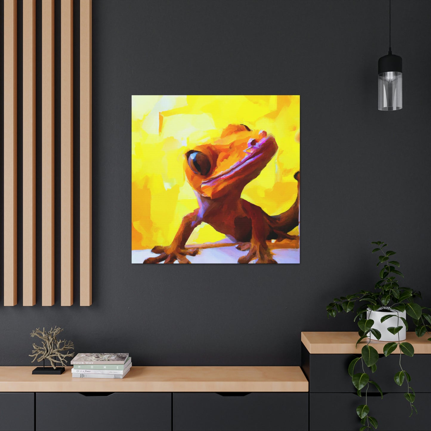 Gecko's Surreal Dream - Canvas