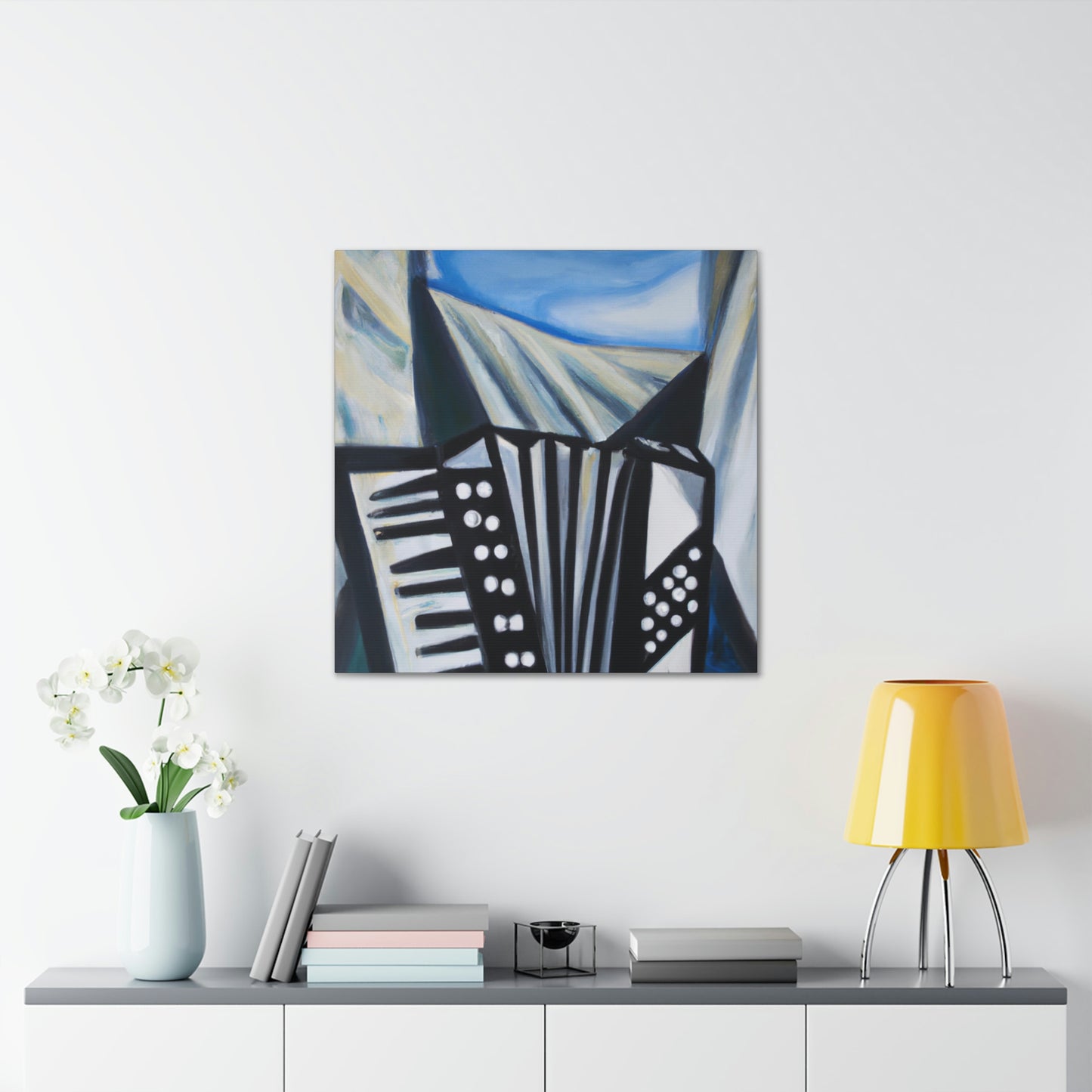 Accordion in Expressionism - Canvas